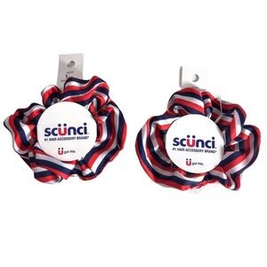 Patriotic Scunci Hair Ties in Red White Blue